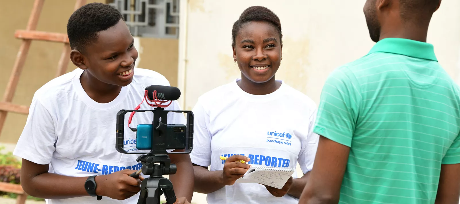 Young reporters in DR Congo