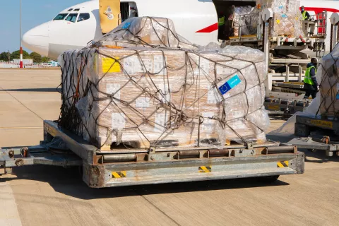 A shipment of essential Personal Protective Equipment