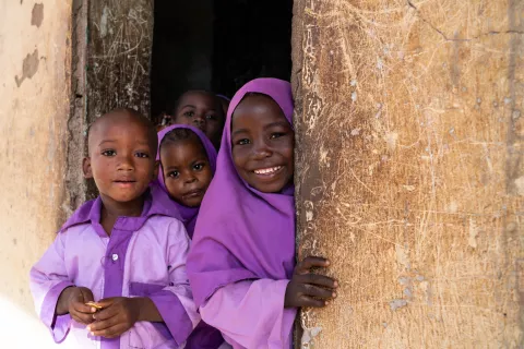 Students at Miya Central Primary School, Bauchi State
